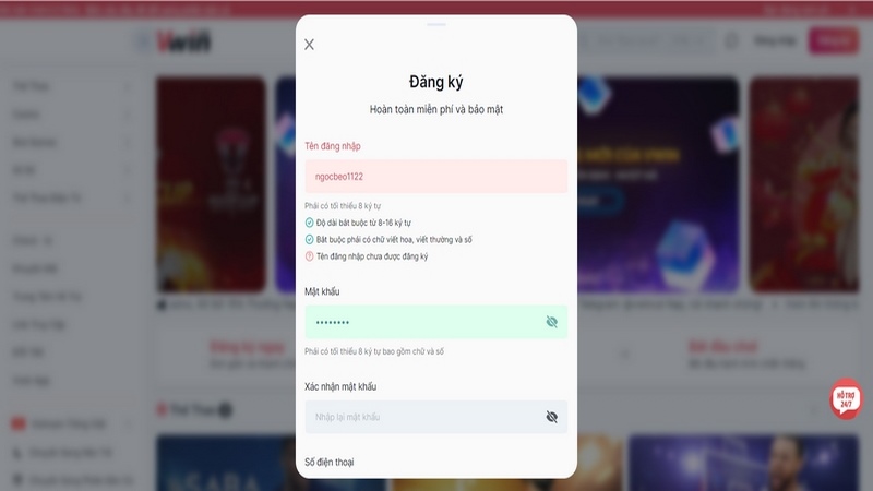Đăng ký Vwin - Hướng dẫn cách thức thực hiện siêu tốc 2 Xác Nhận Đăng Ký Thành Viên Khi Thông Tin Cung Cấp Đã Chính Xác