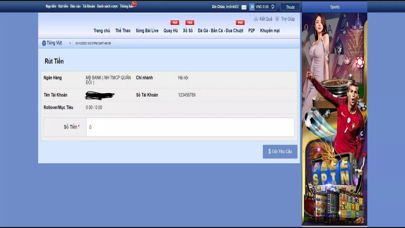 Nạp tiền M8win - Hướng dẫn giao dịch siêu tốc cho người mới 3 Chuyển Tiền M8Win Về Tài Khoản Ngân Hàng Không Hề Mất Phí